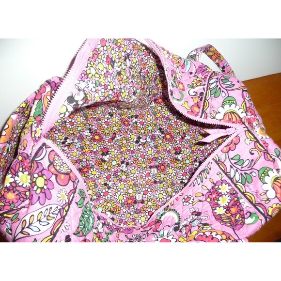 Disney Parks Vera Bradley Large Duffel ~ Just Mousing Around Mickey Minnie Pink - Picture 12 of 13